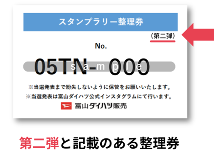 富山ドライブめぐりスタンプラリー【第二弾】当選番号発表